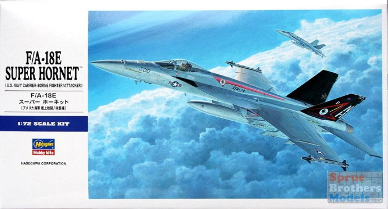 F/A-18E Super Hornet 1/72 Scale Hasegawa HAS00549