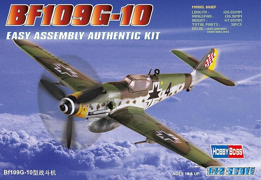 Messerschmitt Bf.109 G-10 - 1/72 Scale Hobby Boss 80227