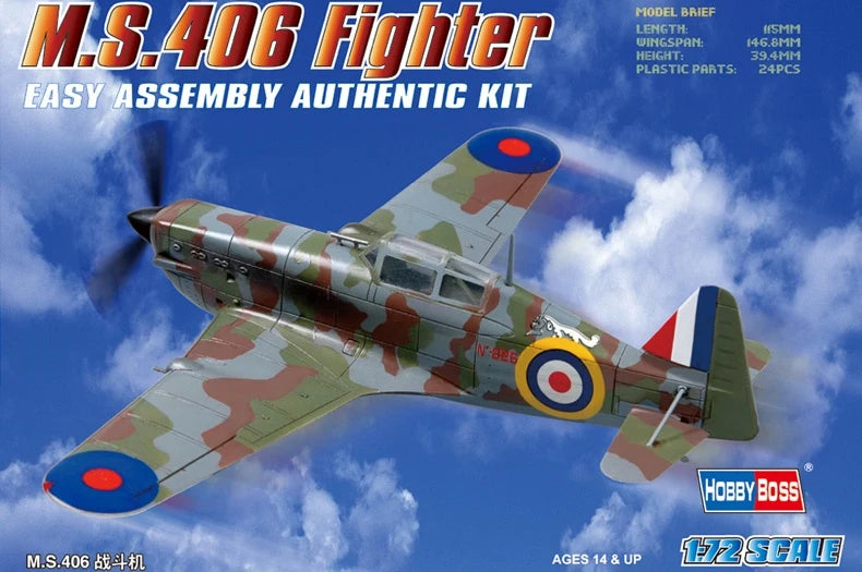 Morane Saulnier MS.406 - 1/72 Scale Hobby Boss 80235