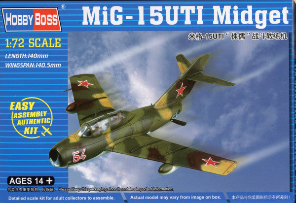 MiG-15UTI Midget - 1/72 Scale Hobby Boss 80262
