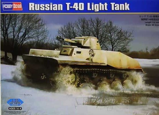 RUSSIAN T-40 LIGHT TANK - 1/35 Scale Hobby Boss 83825