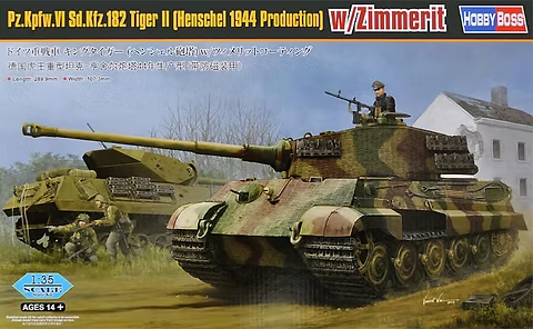 PZ.KPFW VI SD.KFZ. 182 TIGER II (HENCHEL 1944 PRODUCTION)- 1/35 Scale Hobby Boss 84531