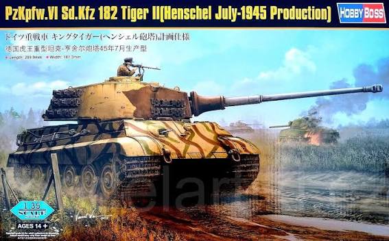 PZ.KPFW.VI SD.KFZ.182 TIGER II (HENSCHEL JULY 1945 PRODUCTION) - 1/35 Scale Hobby Boss 84532 (Copy)