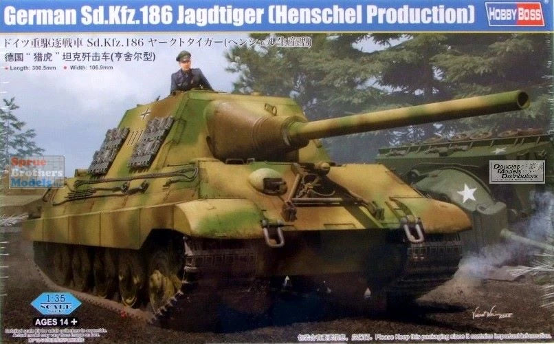SD.KFZ. 186 JAGDTIGER (HENSCHEL PRODUCTION) - 1/35 Scale Hobby Boss 84562