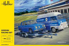 Gordini Racing Set (Car/Van Trailer) - 1/24 Scale Heller 50328