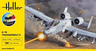 Fairchild A10 Warthog Starter Kit - 1/144 Scale Heller 56912