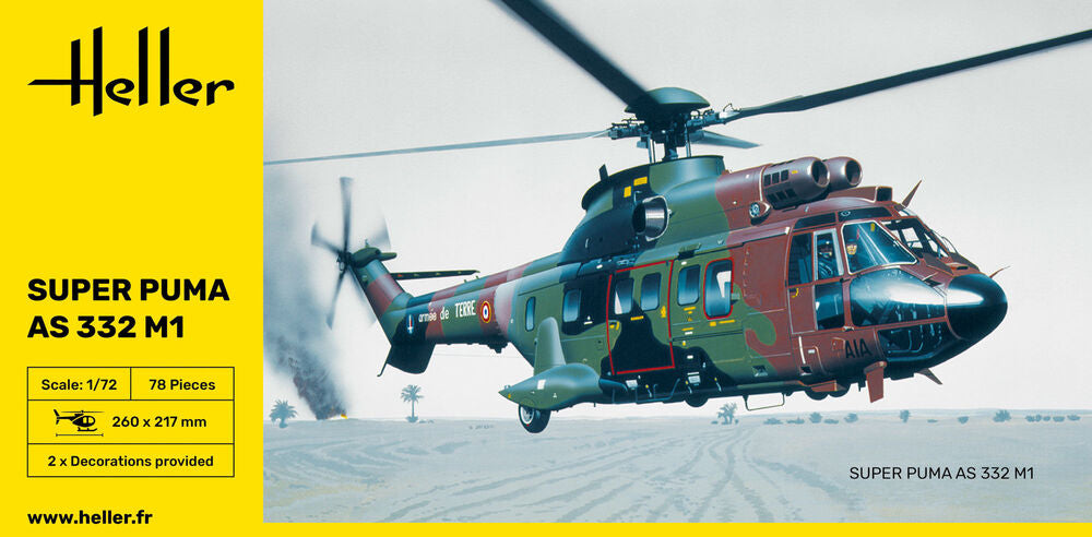 AS.332 M1 Super Puma - 1/72 Scale Heller 80367