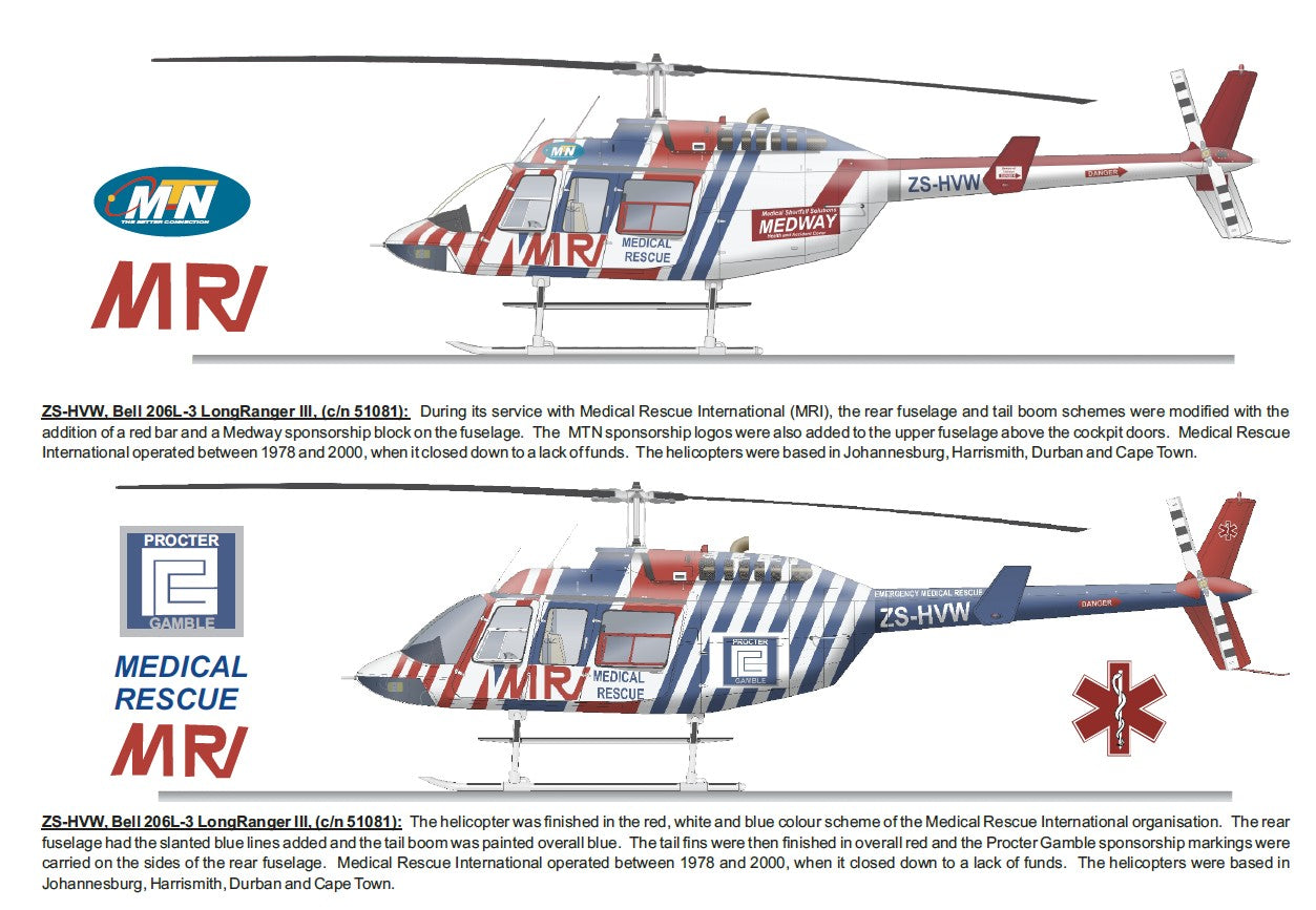 Helicopter Emergency Medical Services and Surf and Sea Rescue Helicopters in South Africa