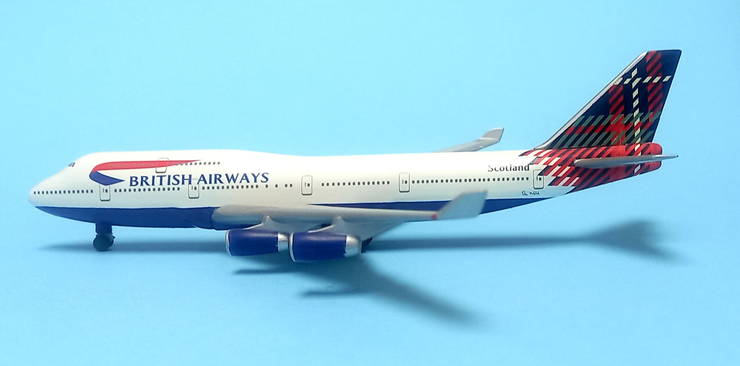 Boeing 747-400 British Airways - 1/500 Scale Herpa Wings 502603