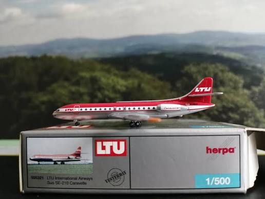 Sud SE.210 Caravelle LTU - 1/500 Scale Herpa Wings HW505321 /1