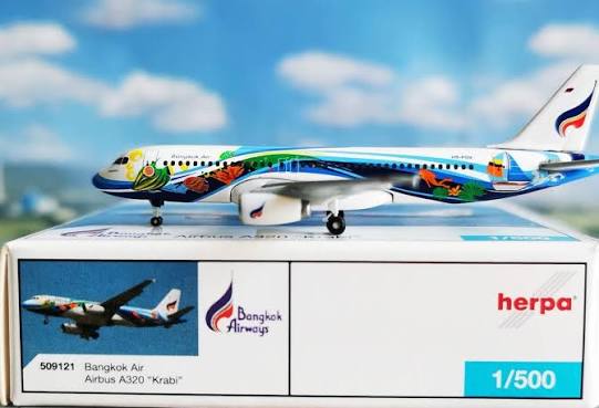 Airbus A320 Bangkok Airways - 1/500 Scale Herpa Wings HW509121