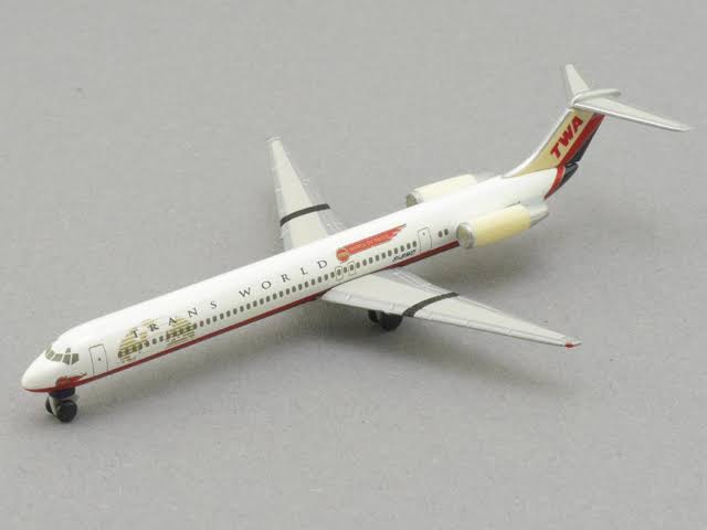 McDonnell Douglas MD-82 TWA - 1/500 Scale Herpa Wings HW511247