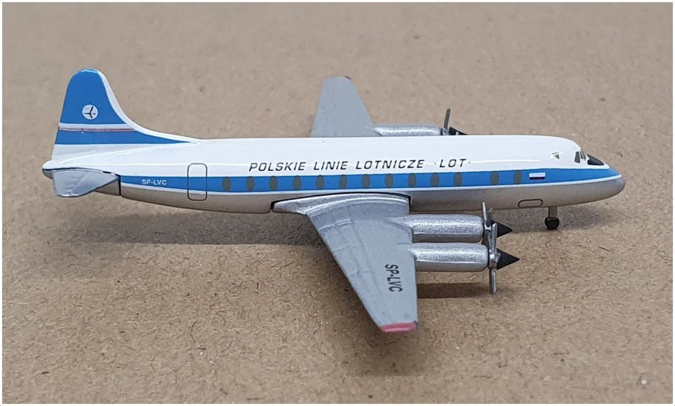 Vickers Viscount LOT Polish Airlines - 1/500 Scale Herpa Wings HW512008