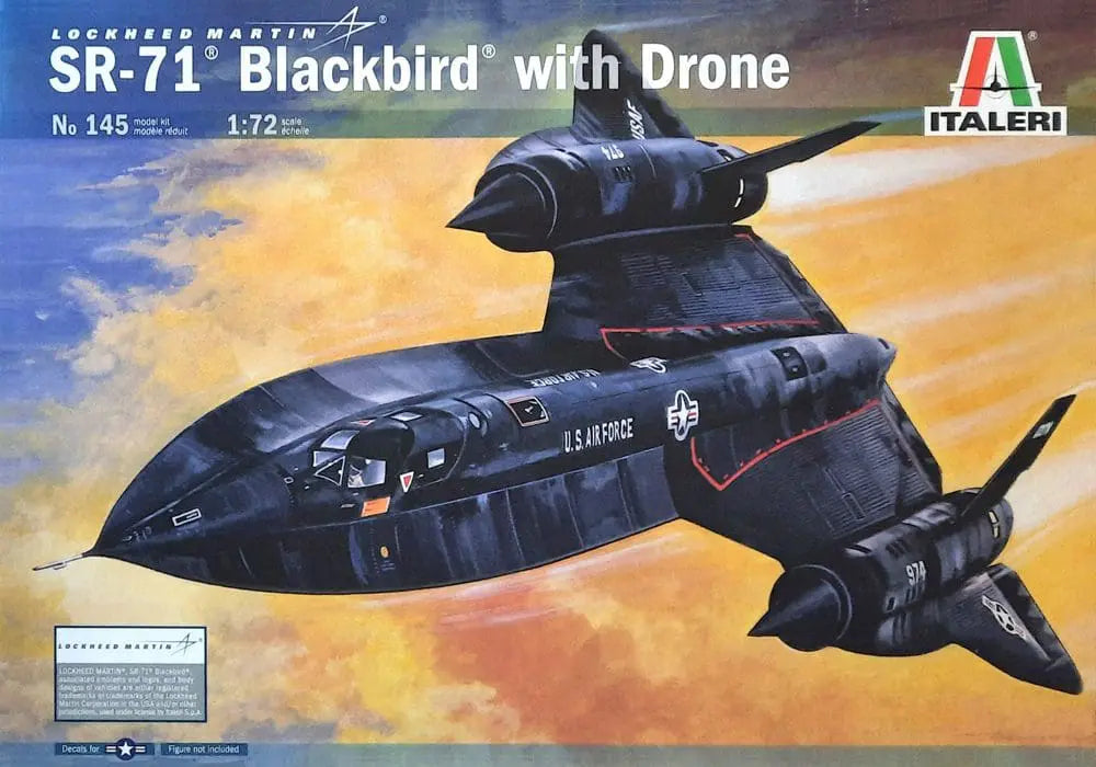 SR-71 Blackbird with Drone 1/72 Scale Italeri 145