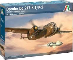 Dornier Do 217 K-1/K-2 with Fritz-X guided bombs - 1/72 Scale Italeri 1488