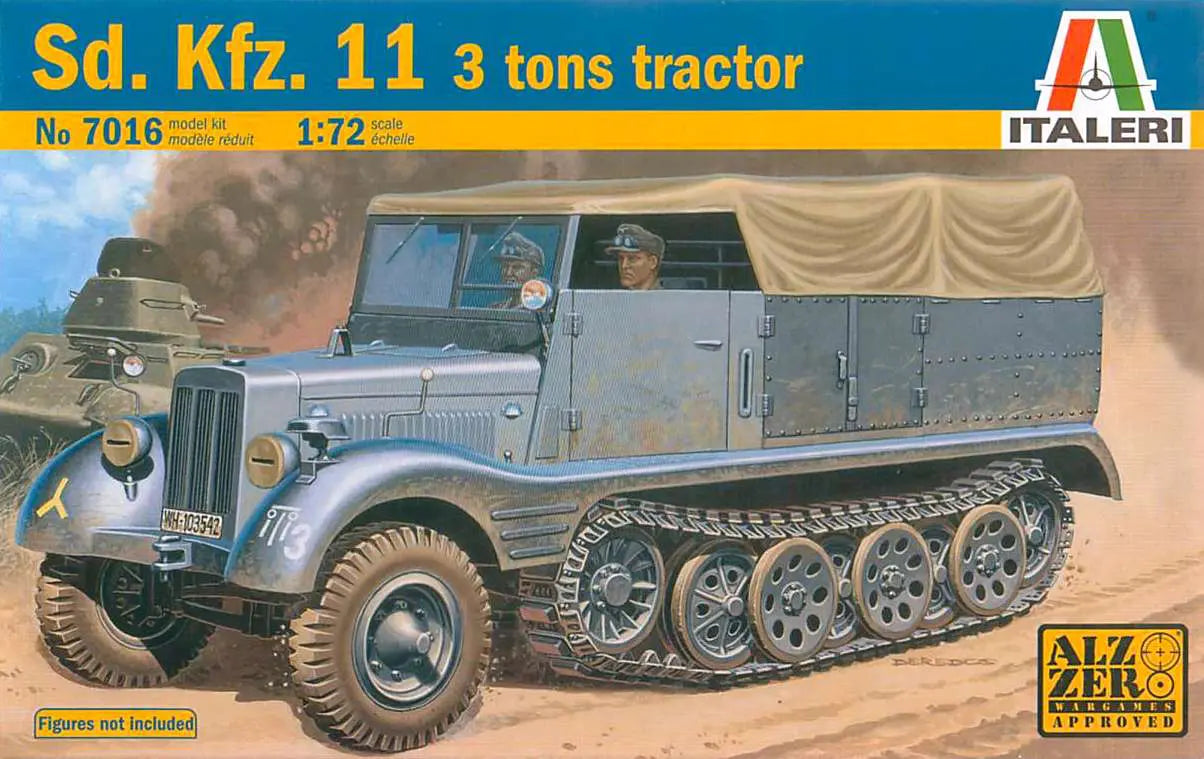 Sd. Kfz. II 3 Tons Tractor 1/72 Scale Italeri 7016