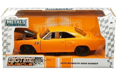 Plymouth Road Runner Bigtime Muscle Orange 1970 1/24 Scale JADA Toys JAD31325
