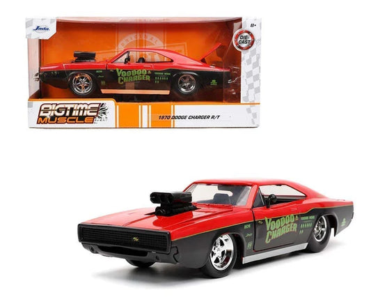 Dodge Voodoo Charger With Engine Blower Red 1970 1/24 Scale JADA Toys JAD32703