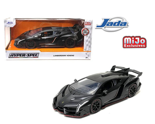 Lamborghini Veneno Hyper-Spec Mijo Excl Black  1/24 Scale JADA Toys JAD33615