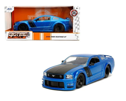 Ford Mustang Gt Bigtime Muscle Blue 2006 1/24 Scale JADA Toys JAD34195