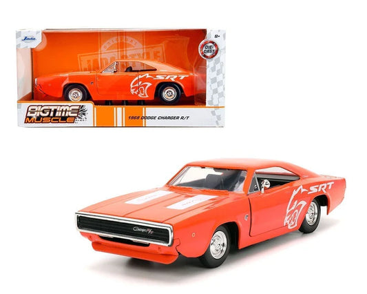 Dodge Charger Sr/T Bigtime Muscle Orange 1968 1/24 Scale JADA Toys JAD34197