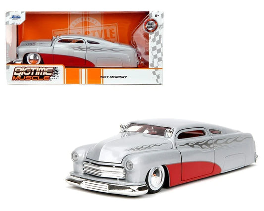 Mercury Bigtime Muscle Silver/Red 1951 1/24 Scale JADA Toys JAD35206