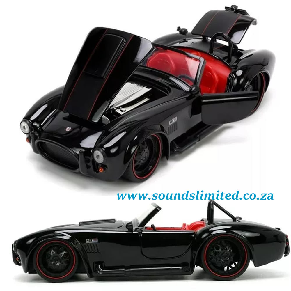 Shelby Cobra 427 Bigtime Muscle Black 1965 - 1/24 Scale - JADA - JAD32704