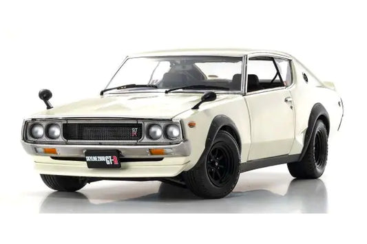 NISSAN SKYLINE 2000 GT-R KPGC110 WHITE  1/18 Scale Kyosho KYO08255W