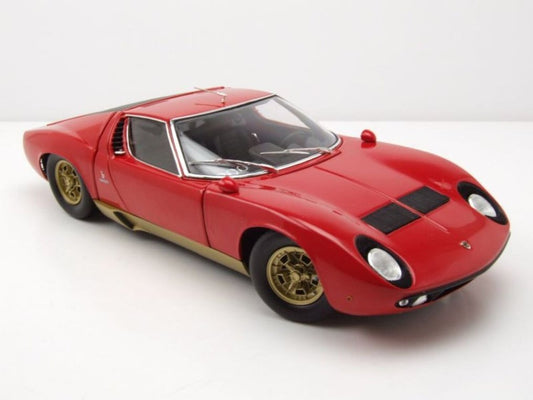LAMBORGHINI MIURA P400SV RED/GOLD  1/18 Scale Kyosho KYO08317RG