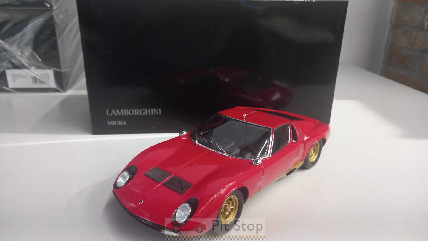 LAMBORGHINI MIURA P400SV RED/GOLD 1/18 Scale Kyosho KYO08317RG