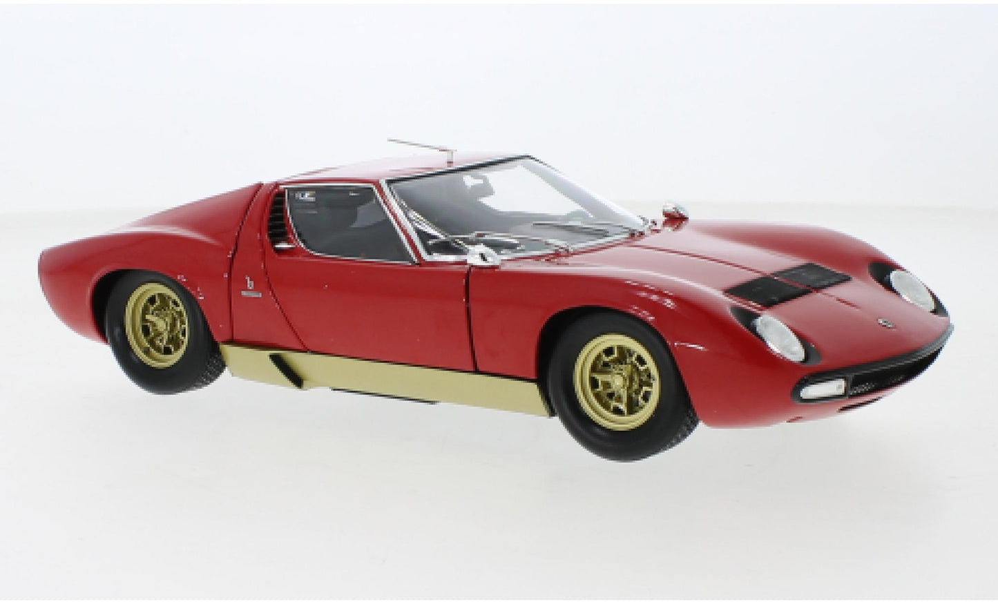 LAMBORGHINI MIURA P400SV RED/GOLD 1/18 Scale Kyosho KYO08317RG