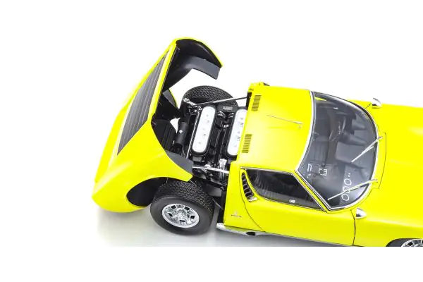 LAMBORGHINI MIURA P400SV YELLOW/SILVER 1/18 Scale Kyosho KYO08317Y