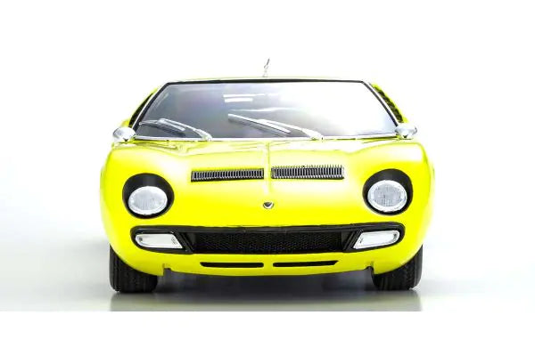 LAMBORGHINI MIURA P400SV YELLOW/SILVER 1/18 Scale Kyosho KYO08317Y