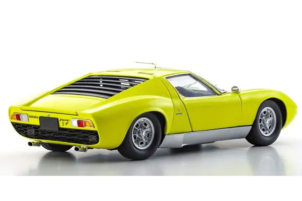 LAMBORGHINI MIURA P400SV YELLOW/SILVER 1/18 Scale Kyosho KYO08317Y