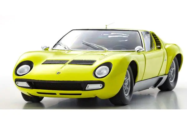 LAMBORGHINI MIURA P400SV YELLOW/SILVER 1/18 Scale Kyosho KYO08317Y