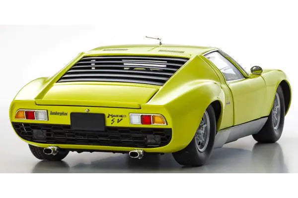 LAMBORGHINI MIURA P400SV YELLOW/SILVER 1/18 Scale Kyosho KYO08317Y