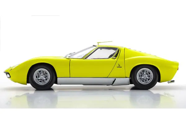 LAMBORGHINI MIURA P400SV YELLOW/SILVER 1/18 Scale Kyosho KYO08317Y