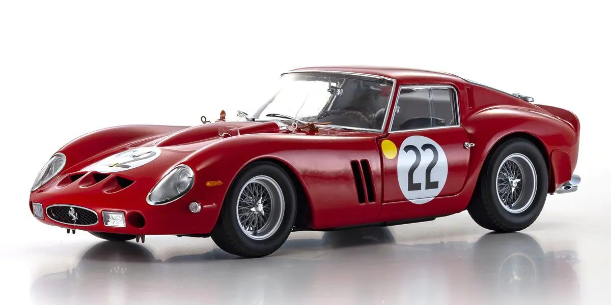 FERRARI 250 GTO 1962 LM#22 RED 1/18 Scale Kyosho KYO08438B