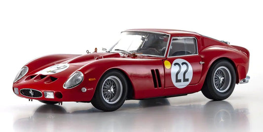 FERRARI 250 GTO 1962 LM#22 RED 1/18 Scale Kyosho KYO08438B