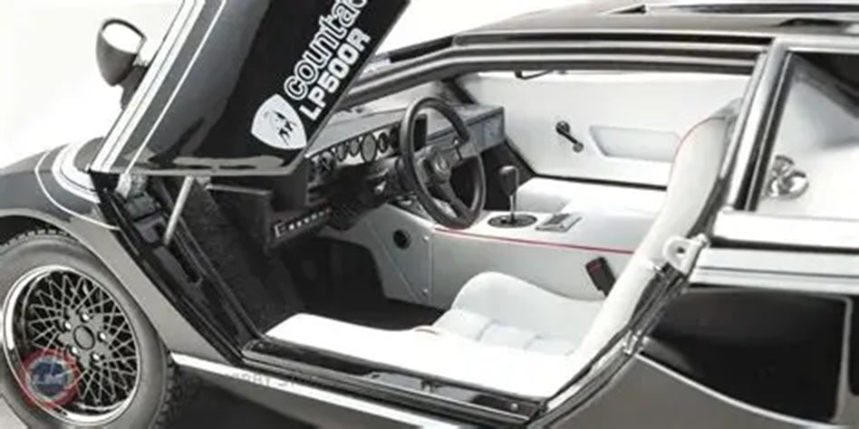 LAMBORGHINI COUNTACH LP500R BLACK  1/12 Scale Kyosho KYO08617BK
