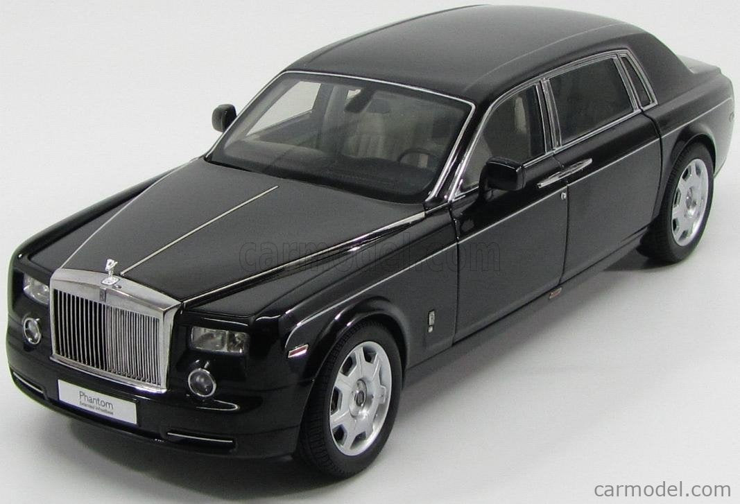 ROLLS ROYCE PHANTOM EXT W/BASE BLACK 1/18 Scale Kyosho KYO08841BKU
