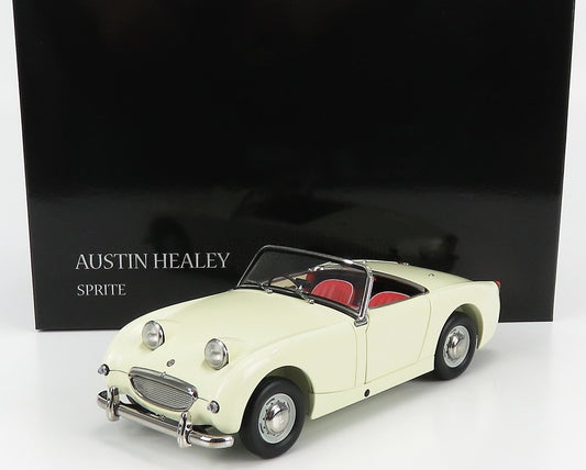 AUSTIN HEALEY SPRITE ENGLISH WHITE  1/18 Scale Kyosho KYO08953EW