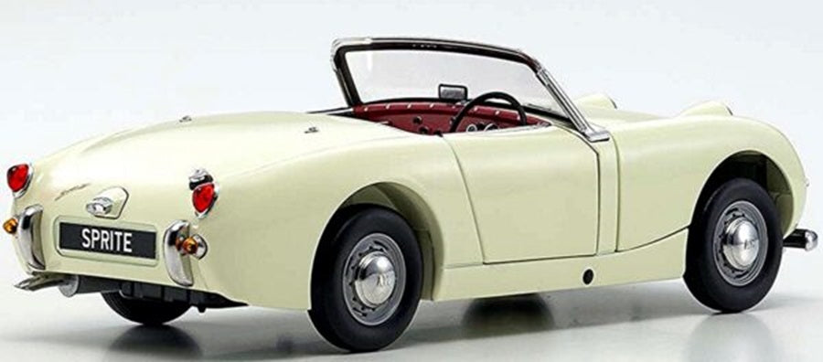 AUSTIN HEALEY SPRITE ENGLISH WHITE  1/18 Scale Kyosho KYO08953EW