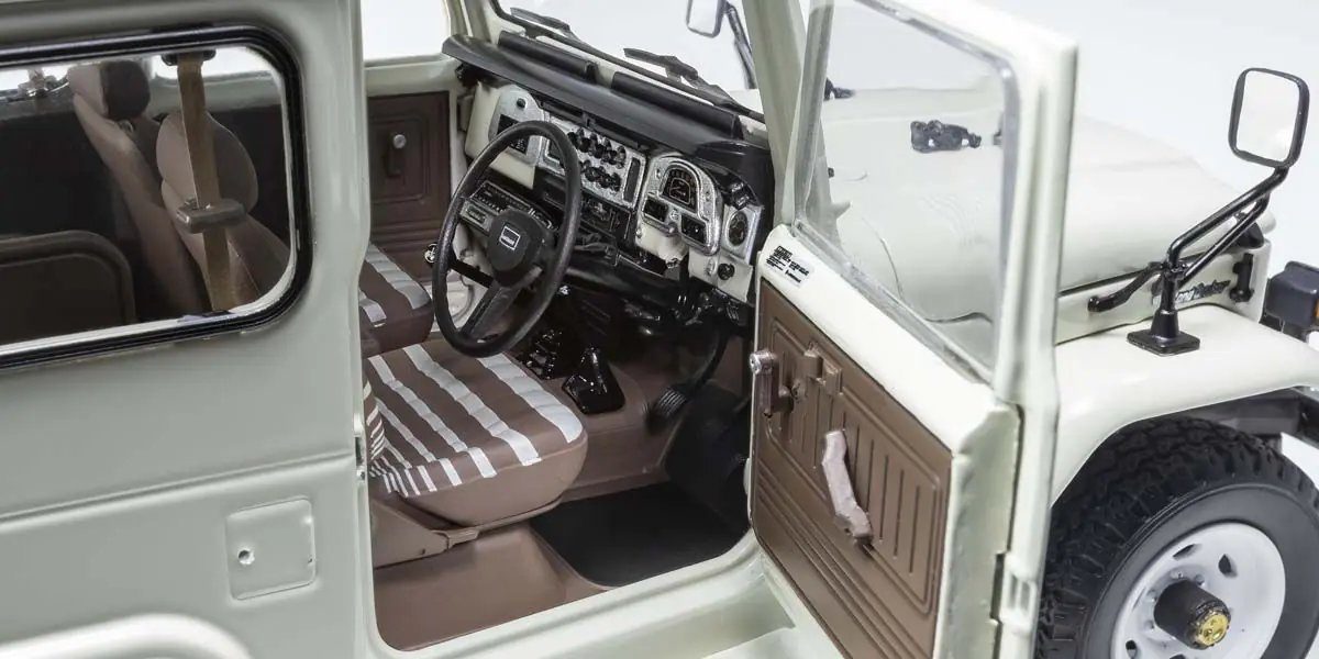 TOYOTA LAND CRUISER40 VAN WHITE 1/18 Scale Kyosho KYO08971W