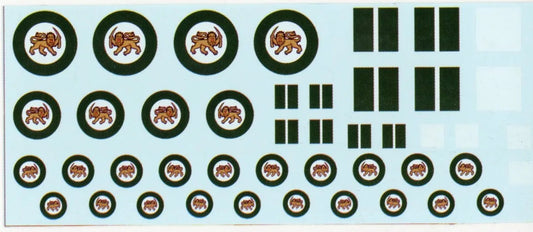 Rhodesian Air Force Last National Markings 1/72 Scale Viper Decal Products MAF72009B