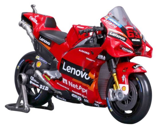 Ducati Lenovo (#63 F. Bagnaia) MotoGP 2022 1/18 Maisto 36391-63