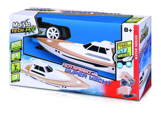 R/C Super Yacht w/Bat & USB Charger Maisto 82197
