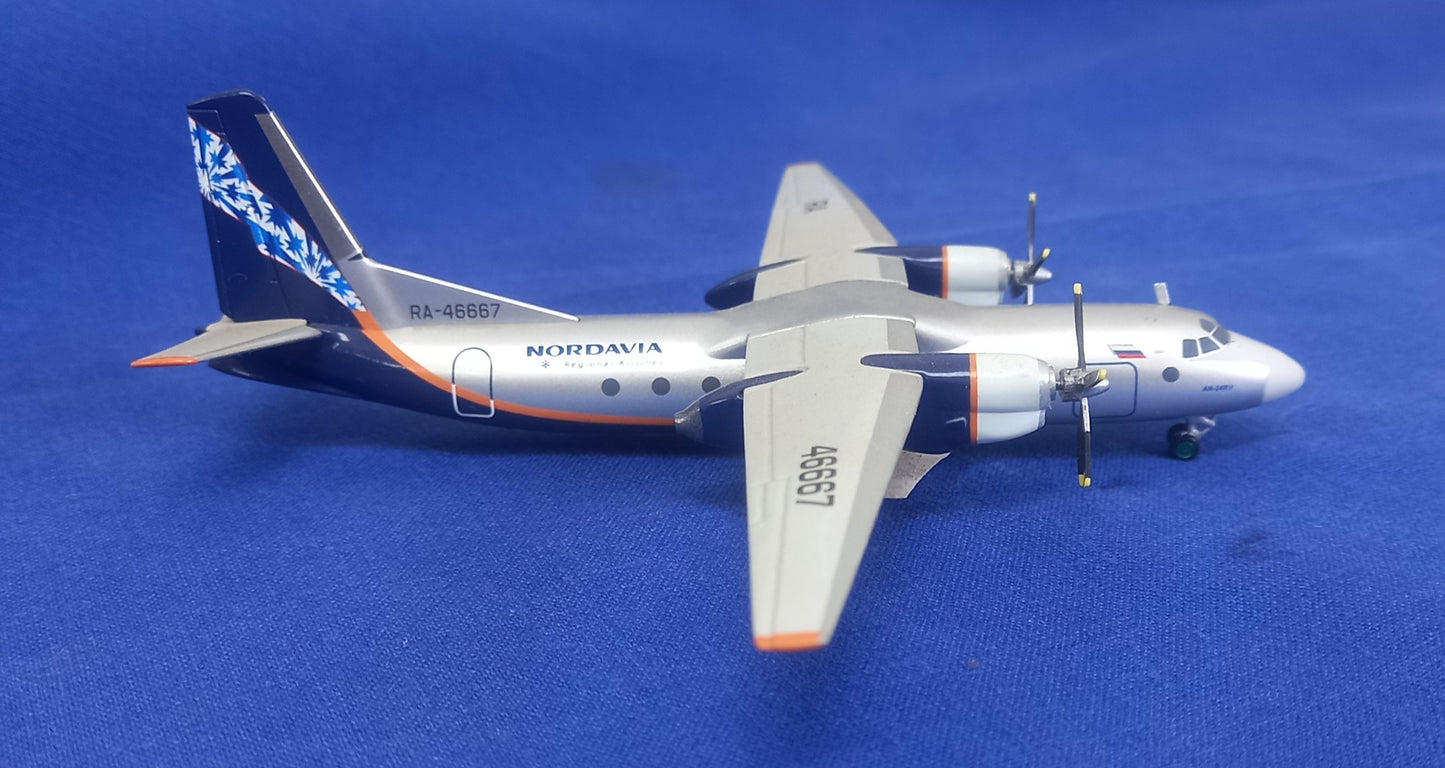 Antonov An-24 Nordavia - 1/200 Scale Herpa Wings 554268 MDC-57