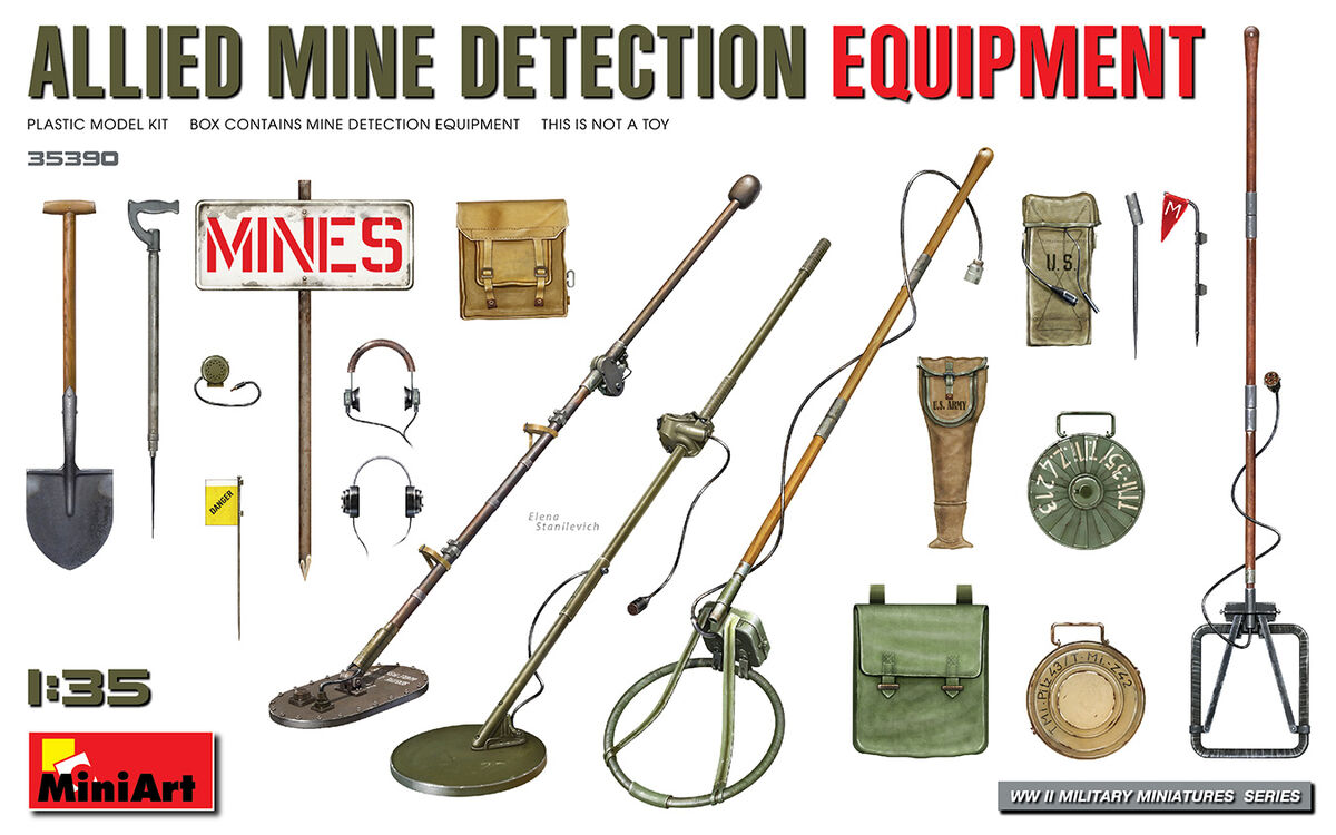 Allied Mine Detection Equipoment - 1/35 Scale MINA35390