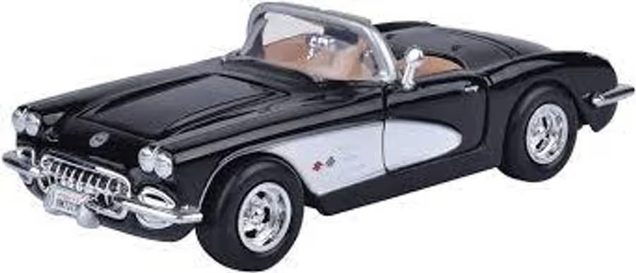 Chev Corvette Black 1959 - 1/24 Scale - MotorMax - MOT73216
